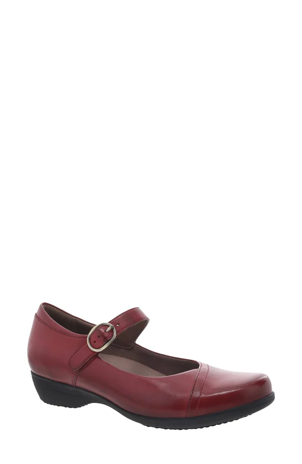 Dansko Women's Fawna - Red Burnished Calf - 38