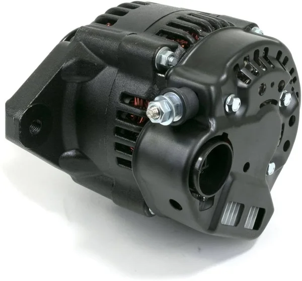 A-Team Performance ES1004BK Mini Race Alternator Denso Style High Amperage 90 Amp Black Finish