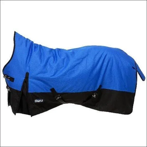 Tough-1 1200D Waterproof Poly High Neck Turnout Blanket - Blue