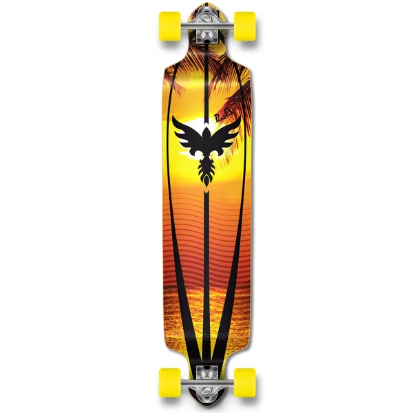 Yocaher Drop Down Sunset Longboard Complete