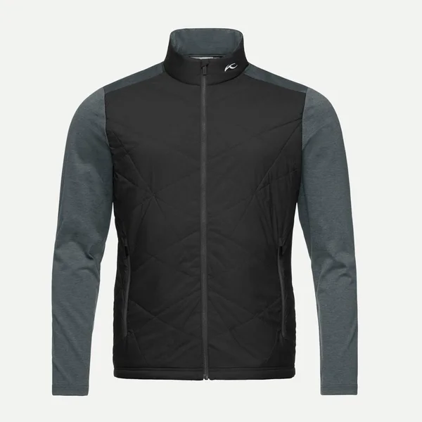 KJUS Men's Retention Jacket for Adults - Black/Steel Grey Melange