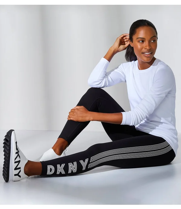 Dkny Azer Logo Slip-On Platform Wedge Sneakers - 7.5M