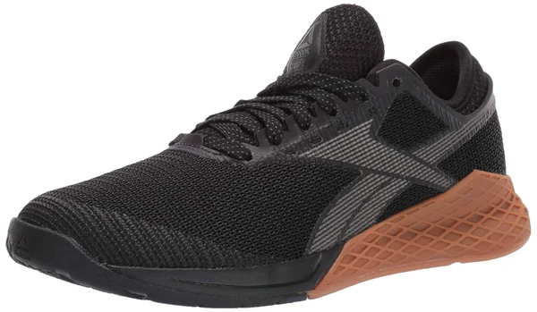Reebok Women's Nano 9 Cross Trainer, Black/Grey, 5 M US
