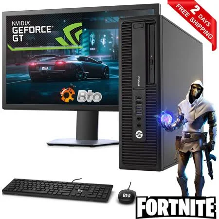 Gaming HP ProDesk 600 G1 SFF Computer Desktop PC Intel Core i5 Processor - 8GB Ram, 2TB Hard Drive, AMD Radeon RX 550 Phoenix 4GB