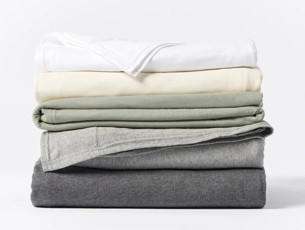 Coyuchi Organic Jersey Sheet Set (Queen, Gray Heather)