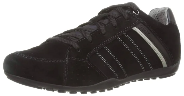 Geox Man Sneakers Black Size 11 Soft Leather, Textile fibers