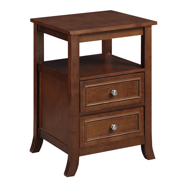 Copper Grove Aubrieta 2-Drawer End Table - Black