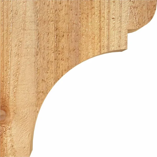 6x22W x 6x22D x 14x22H Yorktown Rough Sawn Corbel - Western Red Cedar