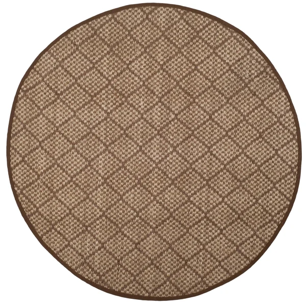 Safavieh Natural Fiber Natural & Brown 8& x 10& Rug