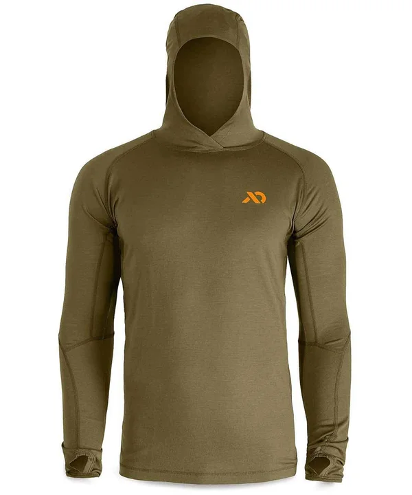 Men's Wick Hoody Conifer, S by First Lite