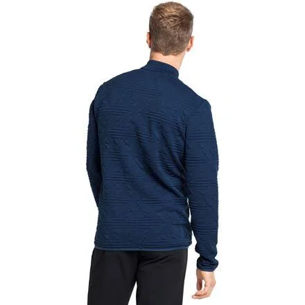 Men's Odlo Corviglia Kinship Midlayer Zip Jacket, Size XX-Large - Blue