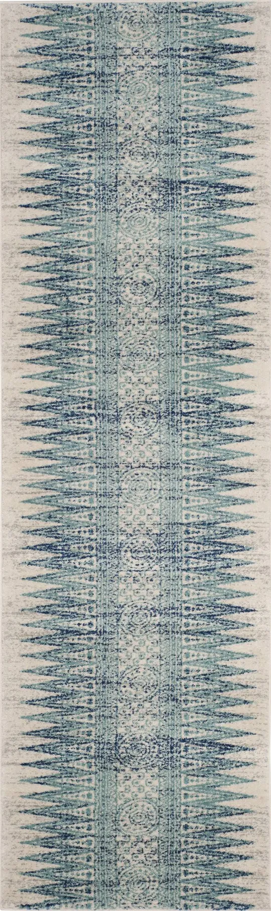 Safavieh EVK226T Evoke Ivory - Turquoise Area Rug - 4& x 6&
