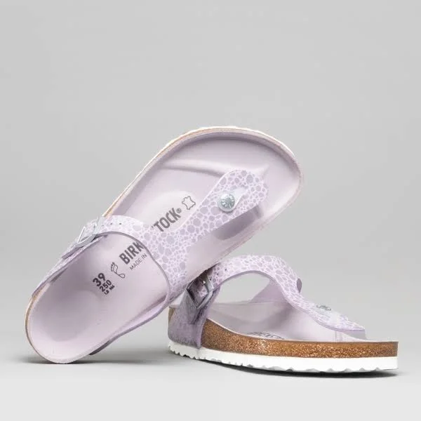Birkenstock Gizeh BF Metallic Stones Lilac Womens Sandals 5 US