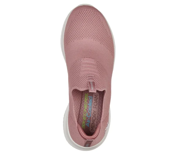 Skechers Women's Ultra Flex First Take Slip on Sneaker, Mauve