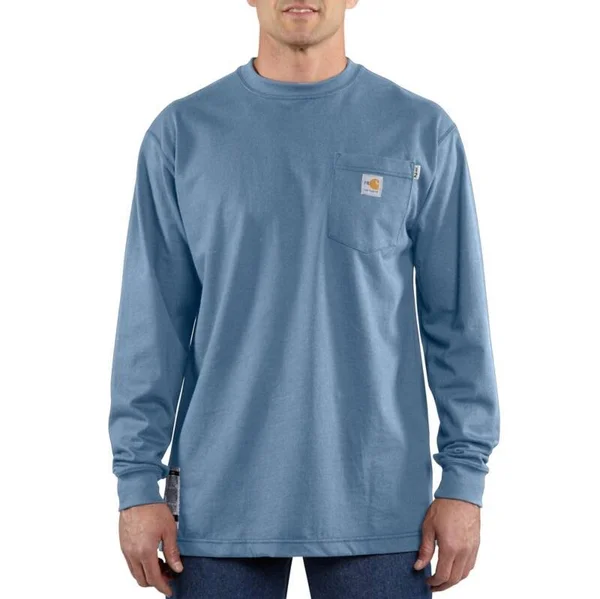 Carhartt Flame-Resistant Force Cotton Long-Sleeve T-Shirt - Olive
