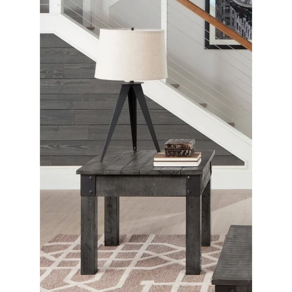 Coaster End Table - Rustic Grey 720577