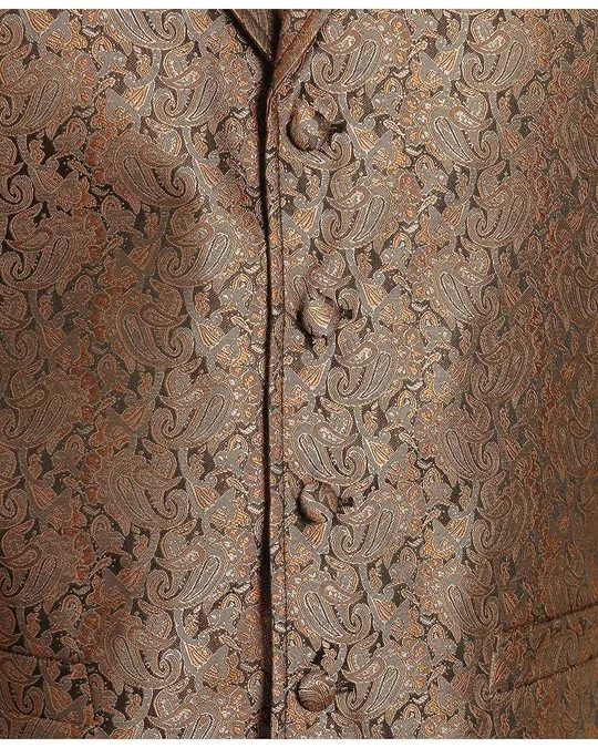 Scully Old West Vest Mens Classic Notched Lapels L Brown RW129