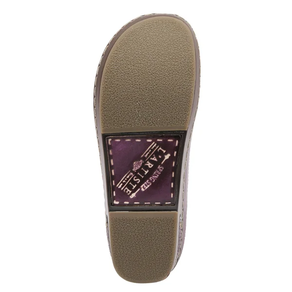 L&Artiste by Spring Step Women's Burbank Clog, Olive Green Leather