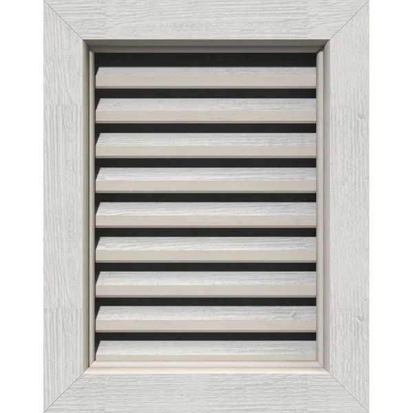 Ekena Millwork GVWVE34X1200RFPWR 34x22W x 12x22H Vertical Gable Vent (39x22W x 17x22H Frame Size): Primed - Functional, Rough Saw