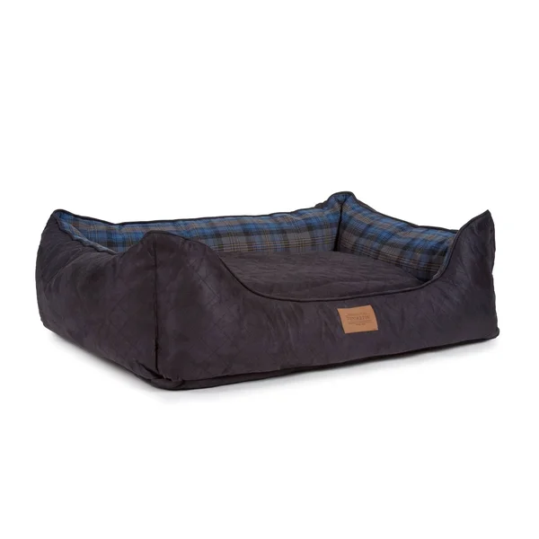Pendleton Grey Stewart Plaid Kuddler Pet Bed