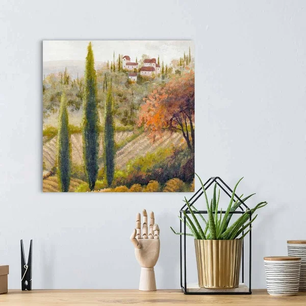 Tuscany Vineyard II, Canvas Wall Art, 16x16, Great Big Canvas