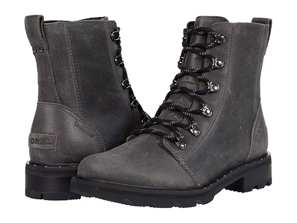 Sorel Lennox Lace Women's Boots Quarry : 7.5 B