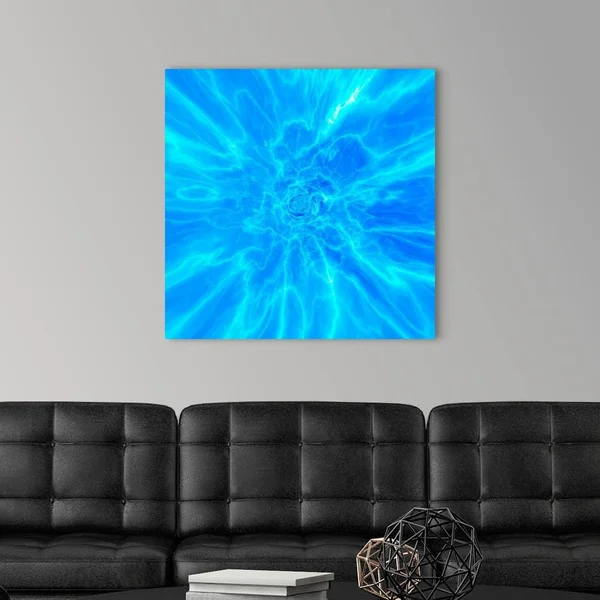 Blue Abstract Patterns, Artwork, Canvas Wall Art, 30x30, Great Big Canvas