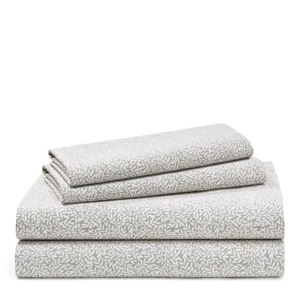 Lauren Ralph Lauren Spencer Leaf King Sheeting Set - Stone Grey