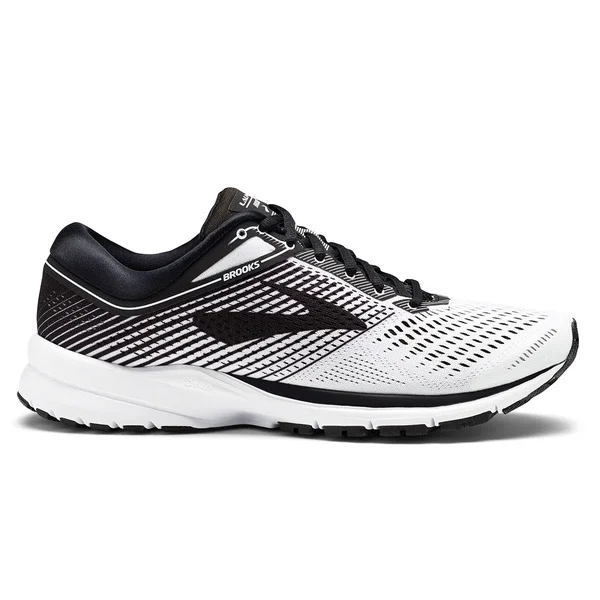 Brooks Men's Launch 5 Running Shoe - Size: 8.5, White - Black