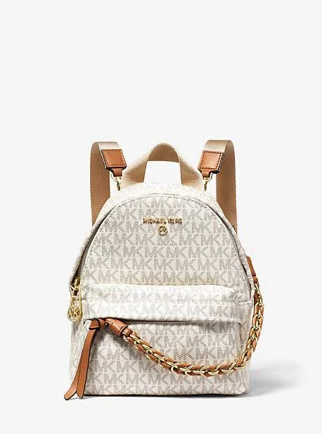 Michael Kors Slater Extra-Small Logo Convertible Backpack - Brown