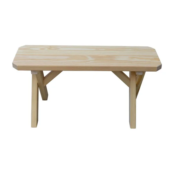 Pine 3' Crossleg Bench - Coffee