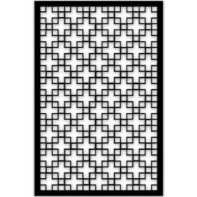 4 ft. H x 2.5 ft. W Chinese Vinyl Privacy Screen Acurio Latticeworks Finish: Black