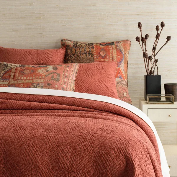 Pine Cone Hill Kerala Spice Matelasse King Coverlet