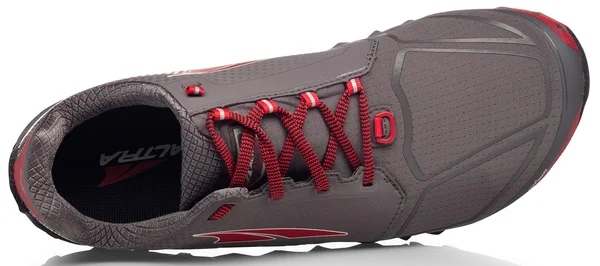 Altra Men's Superior 4 Trail Running Shoe, Gray/Red, 10.5