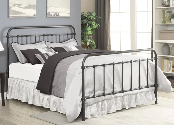 Coaster Livingston Metal Bed Queen Dark Bronze