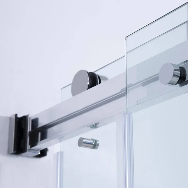 Vinnova Spezia Double Sliding Frameless Tub DOOR, Matte Black, 60x22 W x 58x22 H