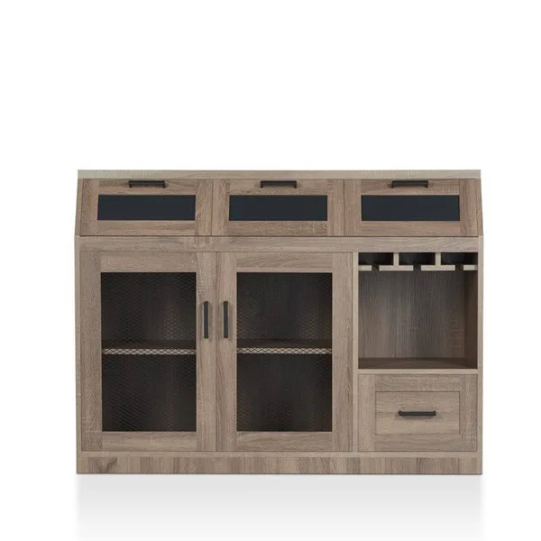 Furniture of America Dalton Transitional Buffet in Chestnut Brown