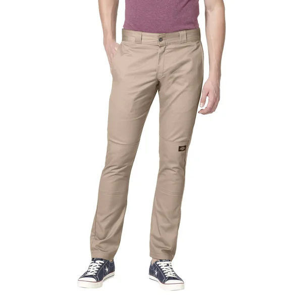 Dickies Men's Skinny Straight Fit Double Knee Work Pants