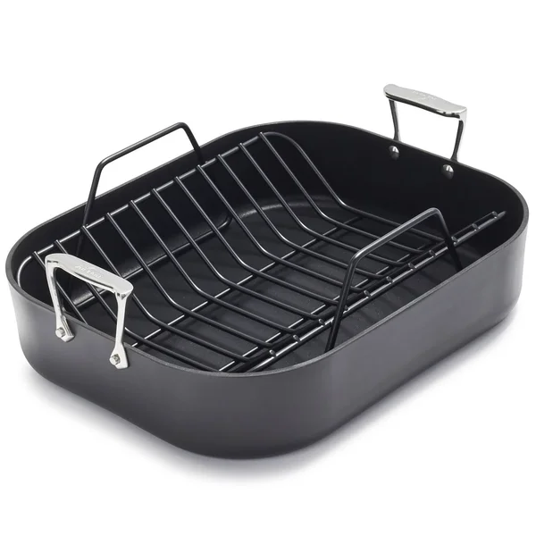 All-Clad - E7649764, HA1, Hard Anodized Nonstick 13x22 x 16x22 Roaster
