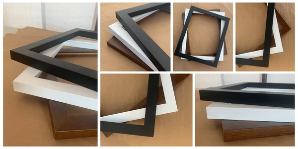 48x3 Picture Frames Brown Wood 48x3 Frame 48 x 3 Wooden Frames Brown