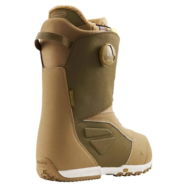 Burton Ruler Boa Snowboard Boots 2022 11.5 Tan Olive Yellow