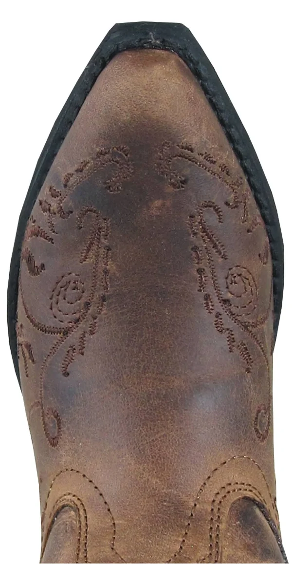 Smoky Mountain Childs Rosette Snip Toe Boots 2 Brown