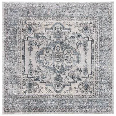 Jorin Oriental Light Blue/Ivory Area Rug Bungalow Rose Rug Size: Square 6&7x22