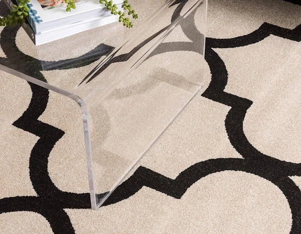 Unique Loom Trellis Contemporary Area Rug Collection - 7&x10& 3116152