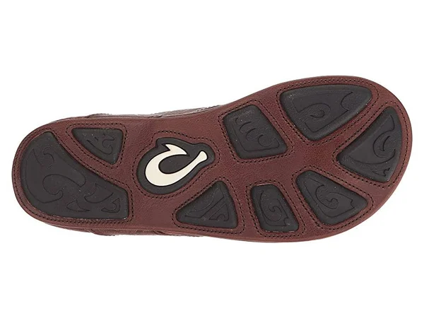 OluKai Kulia Men's Sandals Dark Wood/Dark Wood : 8 D - Medium