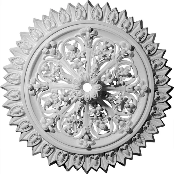 24 3/4x22OD 1 3/8x22ID x 3 1/4x22P Lariah Ceiling Medallion (Fits Canopies Up to 1 3/8x22) - Hand-Painted Copper Green Patina