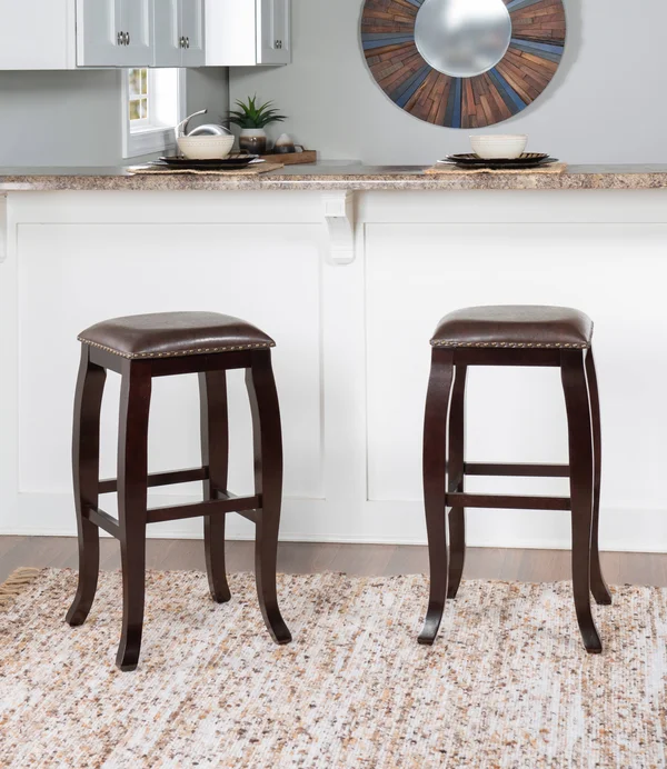 Margarite San Francisco Square Top Bar Stool - Dark Brown by Ashley HomeStore
