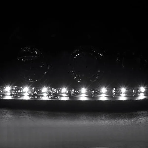 Spec-D Tuning 1998-2011 Ford Crown Victoria Black LED Projector Headlights