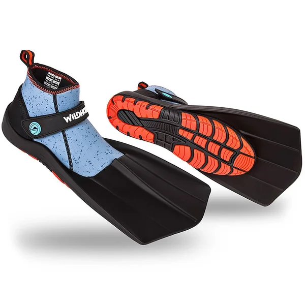 Wildhorn Topside Snorkel Fins Compact Travel Swim and Snorkeling Flippers-13 Men