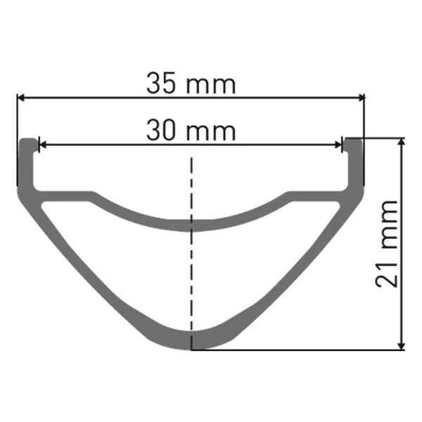 DT Swiss E 532 27.5x22 Tubeless-Ready Disc Rim: 32H Black